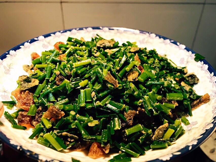 韭苔炒鸡蛋