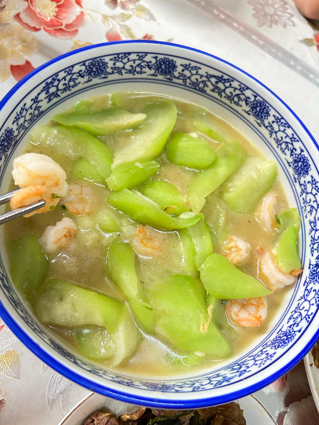 丝瓜炒虾仁