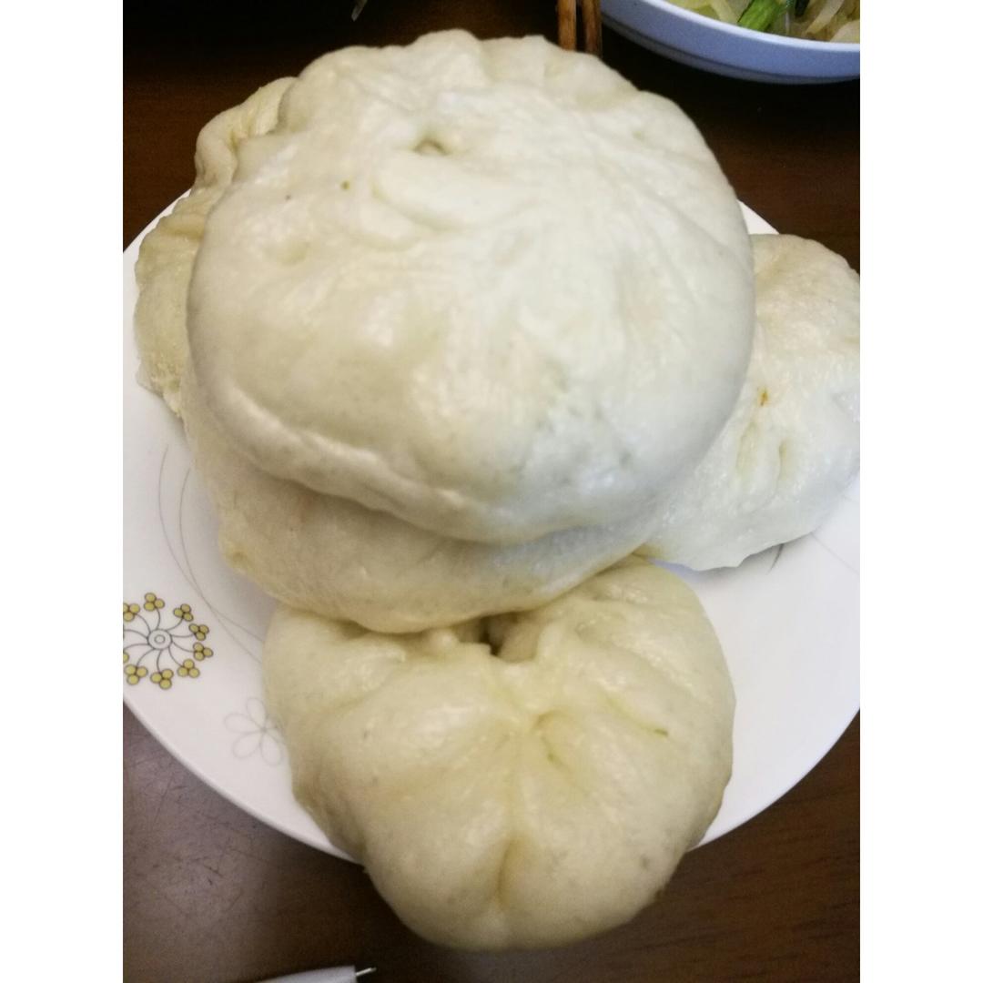 直接发酵法的白胖包子