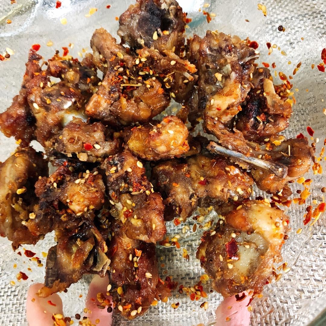 小陈陈学做菜做的东北炸鸡架吃了还想再吃一份的那种