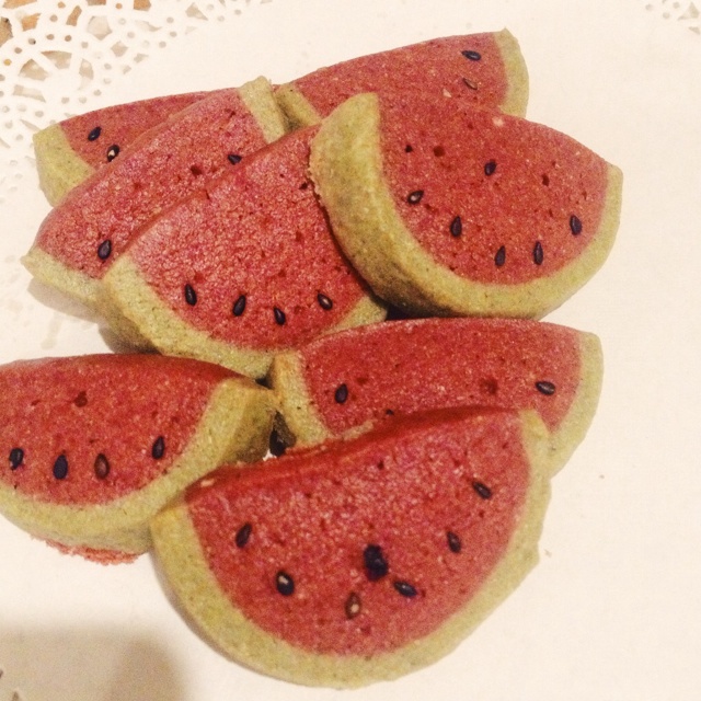 栁语絮离)ㄣ做的西瓜饼干