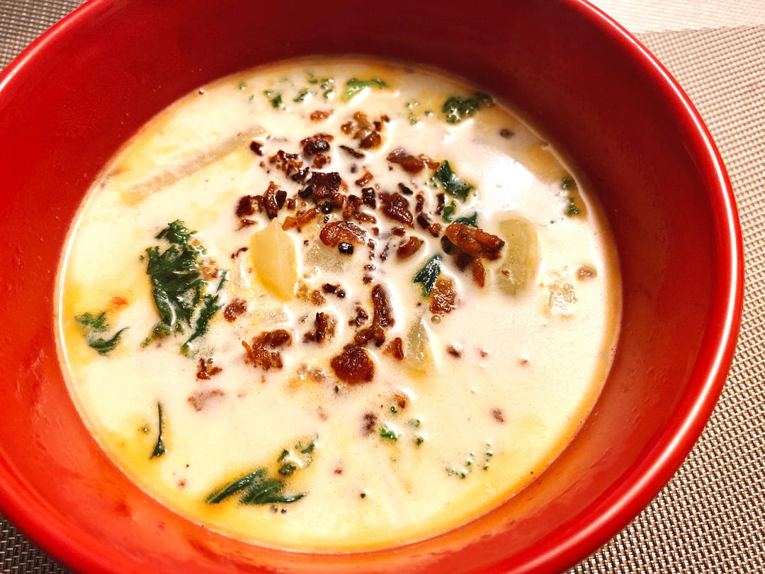 意外惊喜的意大利汤：zuppa toscana soup