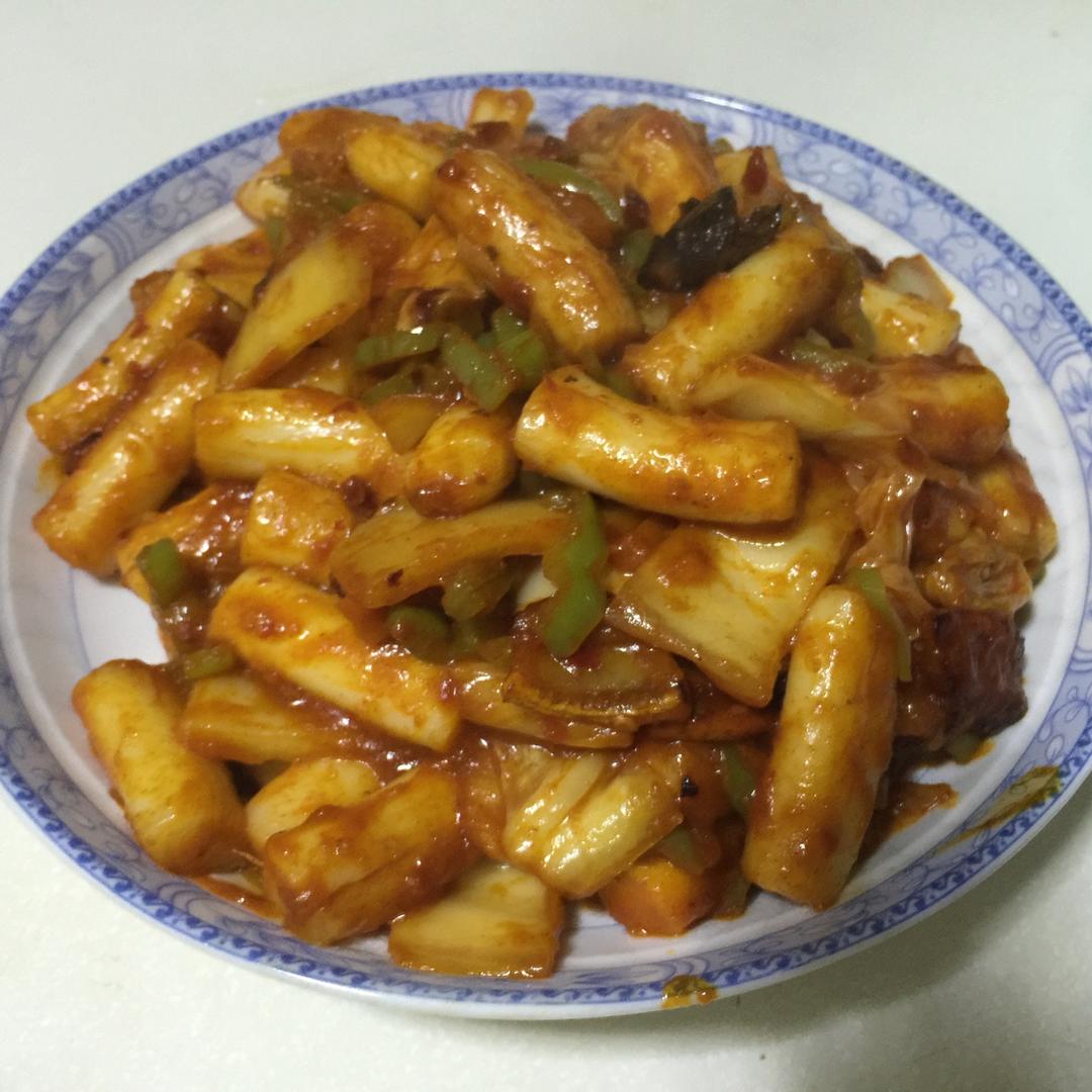 韩式辣炒年糕（or网红芝士套路之芝心年糕）