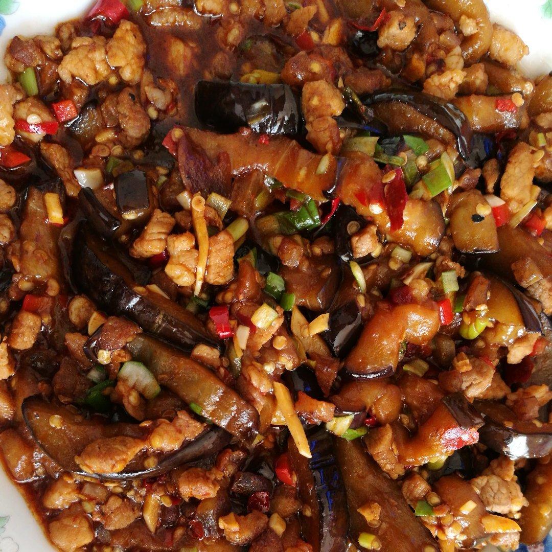 红烧肉沫茄子