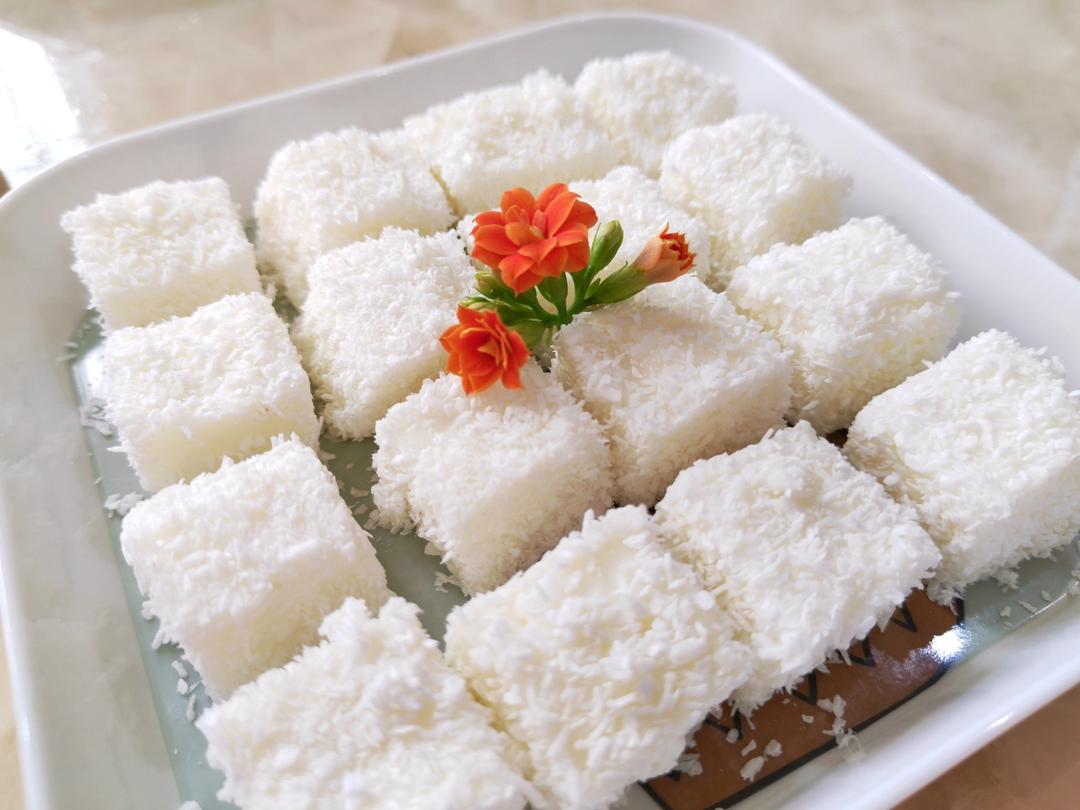 只要1个平底锅就能做的椰奶冻，免蒸免炸，Q弹顺滑奶味浓郁