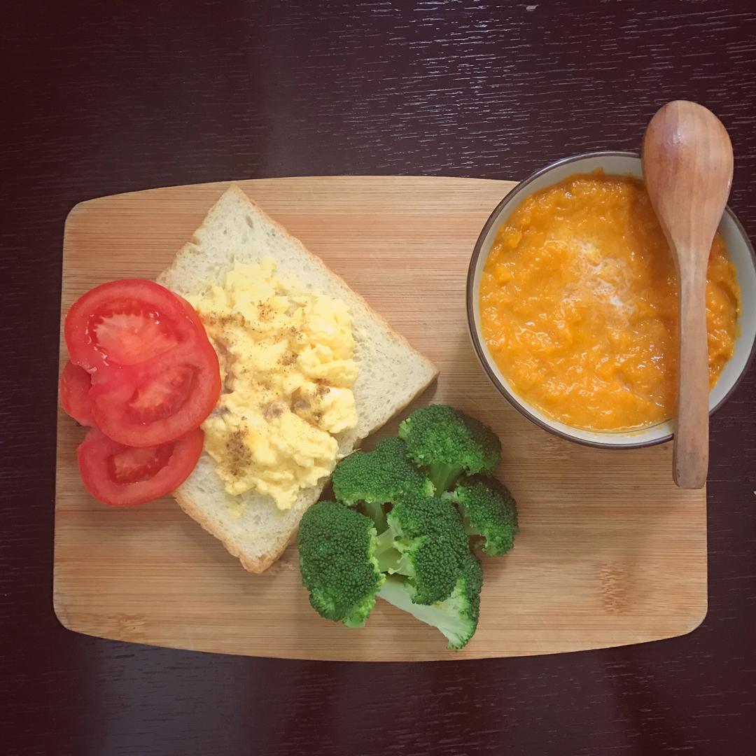 美式牛奶炒滑蛋，低脂健康