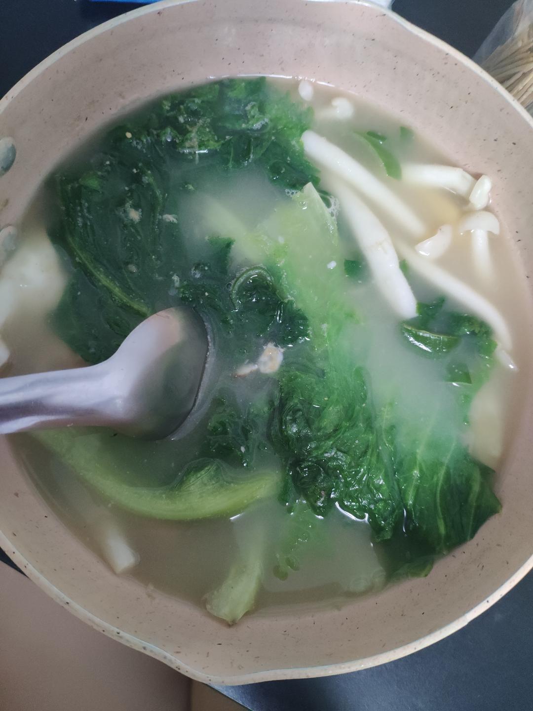 超级刮油掉称的生菜鸡蛋汤