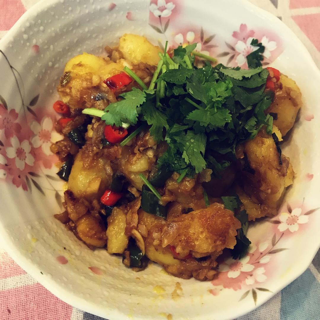 孜然香辣煎小土豆
