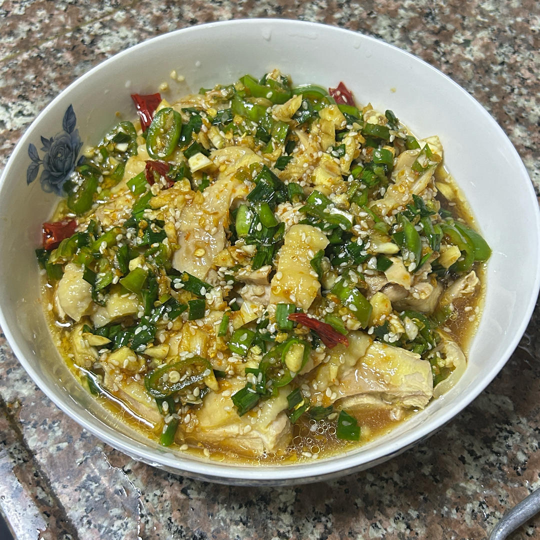 椒麻口水鸡
