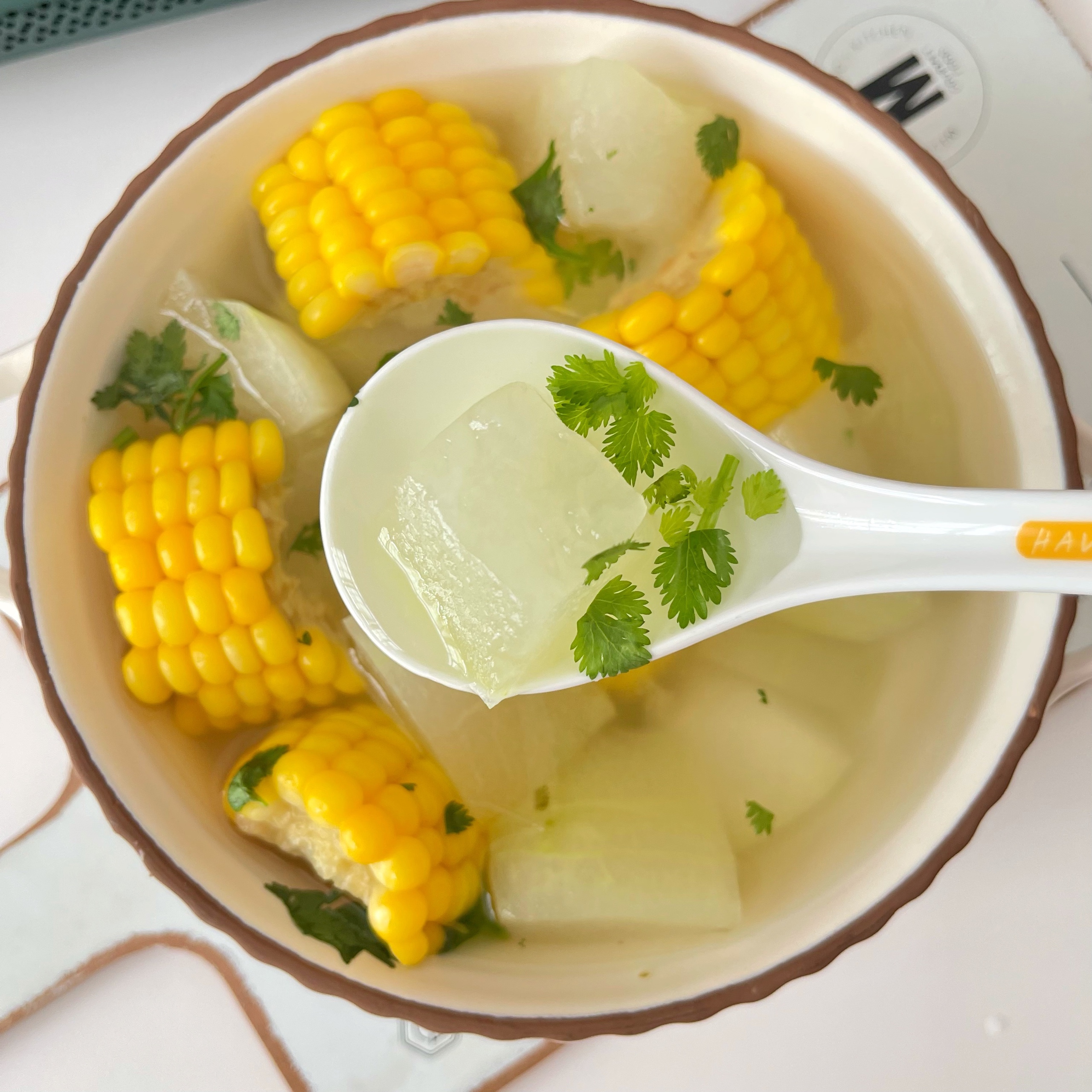 夏天必备的减脂汤～清肠刮油的冬瓜玉米汤！的做法 步骤7