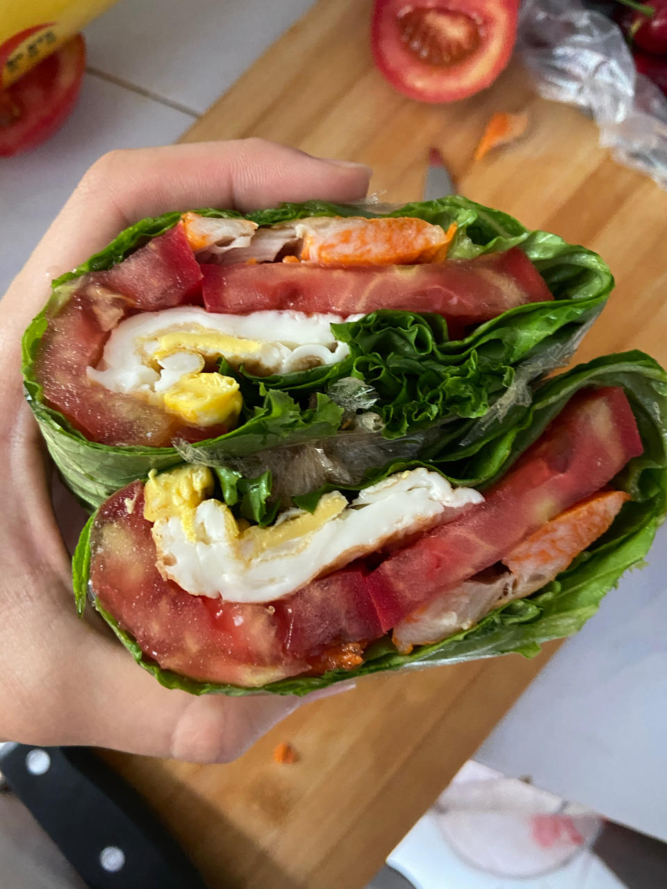 减脂生菜三明治