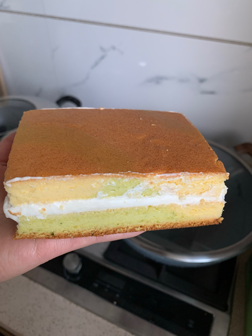 斑斓双色蛋糕卷｜小清新高颜值甜品