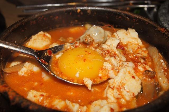 韩式豆腐煲的做法