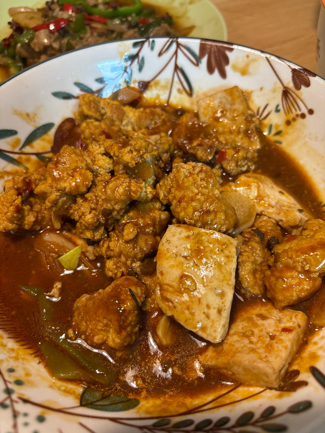 干锅鱼籽烧豆腐