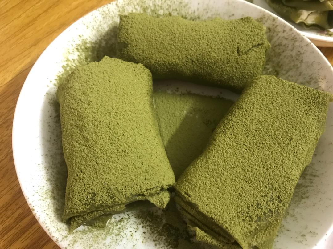 网红食谱│抹茶毛巾卷