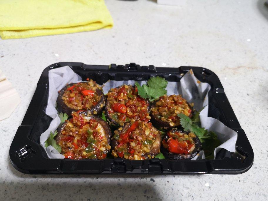 蒜蓉孜然烤香菇