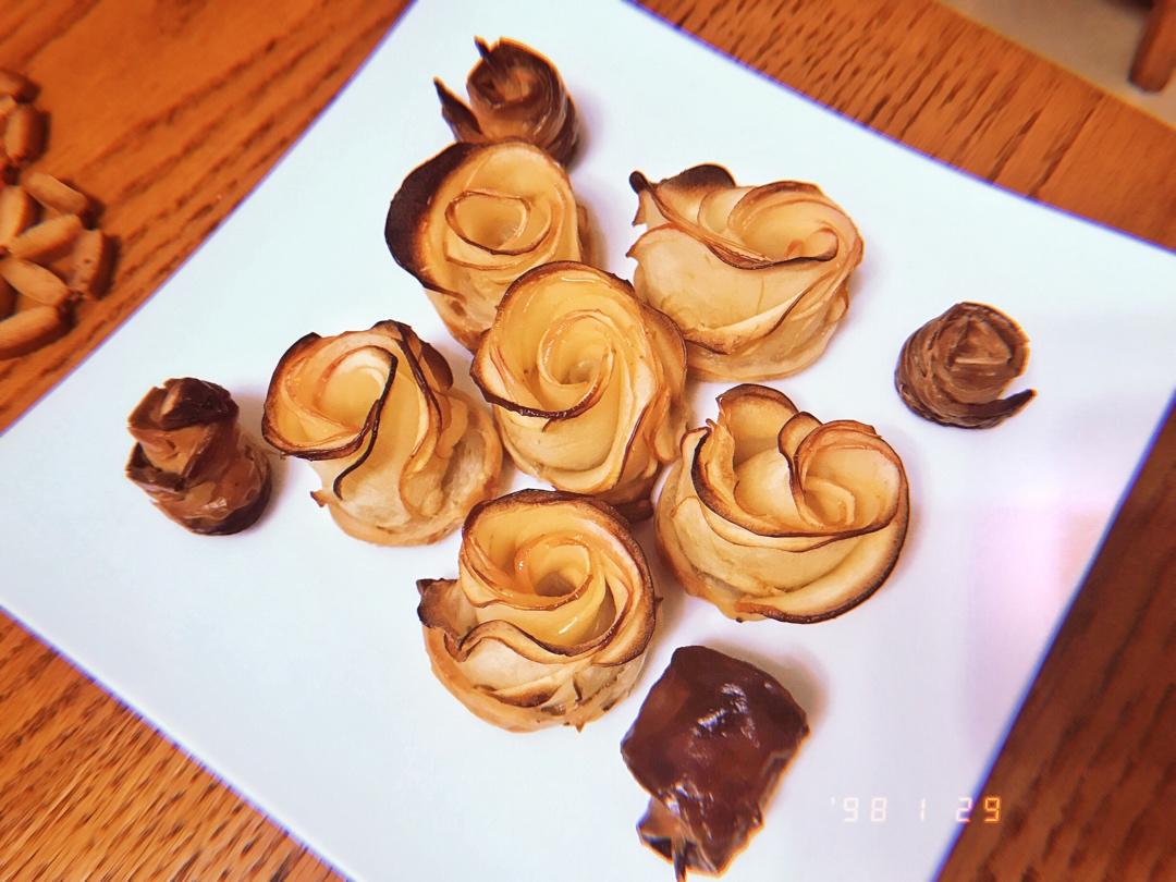 苹果玫瑰塔（手抓饼版）