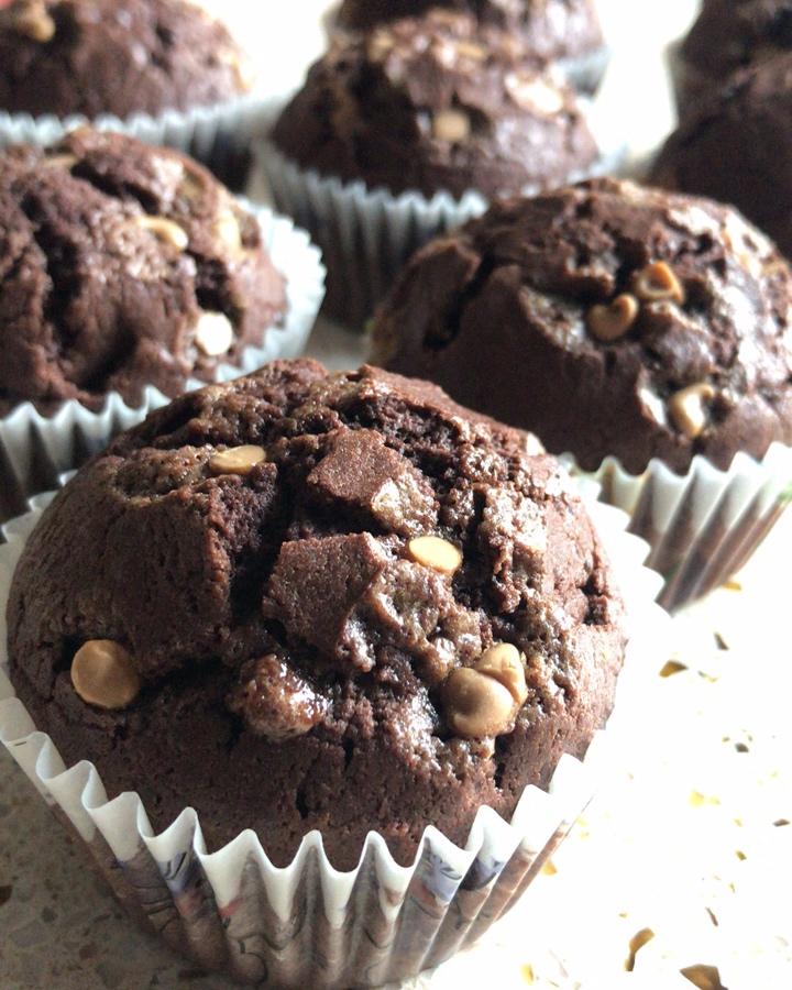 浓郁巧克力马芬