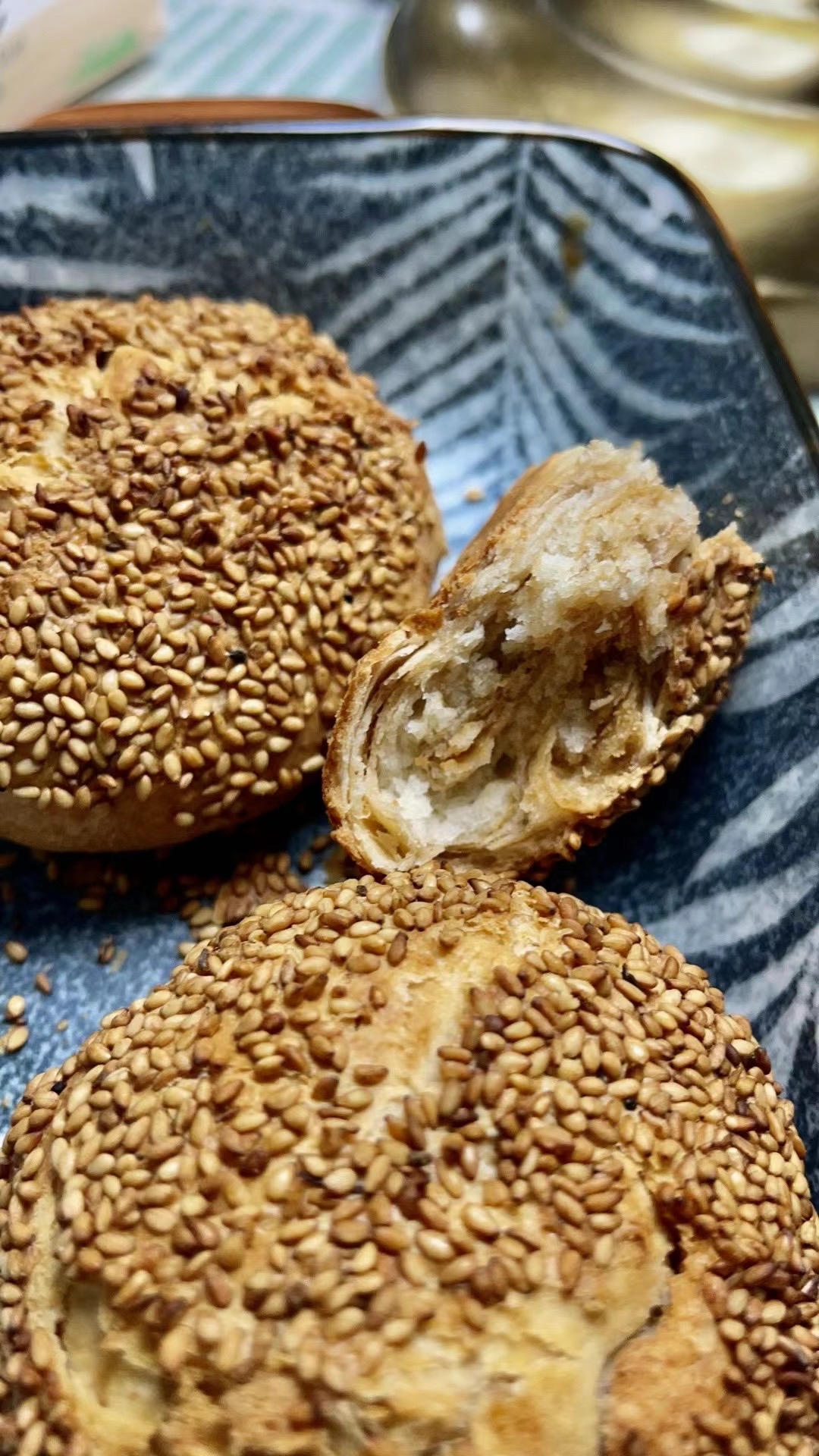 老北京椒盐麻酱饼