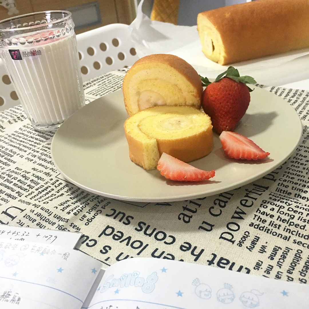 卡士达原味蛋糕卷