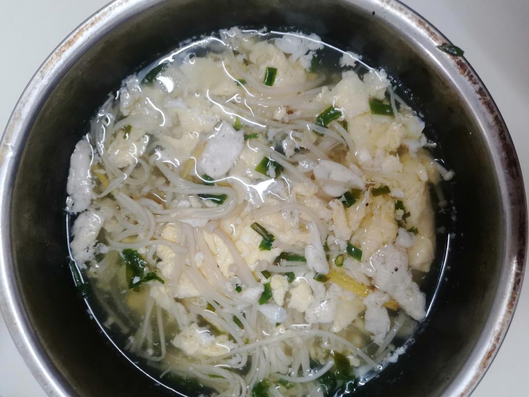 金针菇鸡蛋汤
