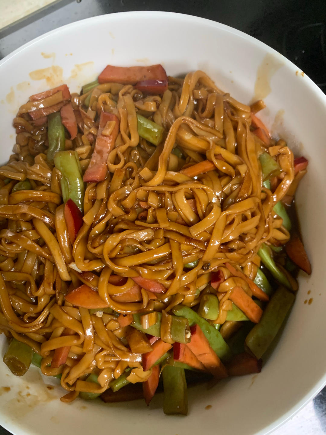 🔥超好吃的扁豆焖面(干香劲道)