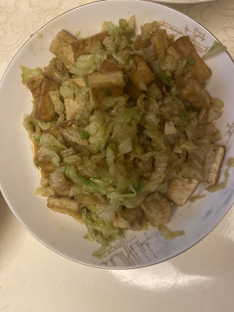 蚝油白菜豆腐