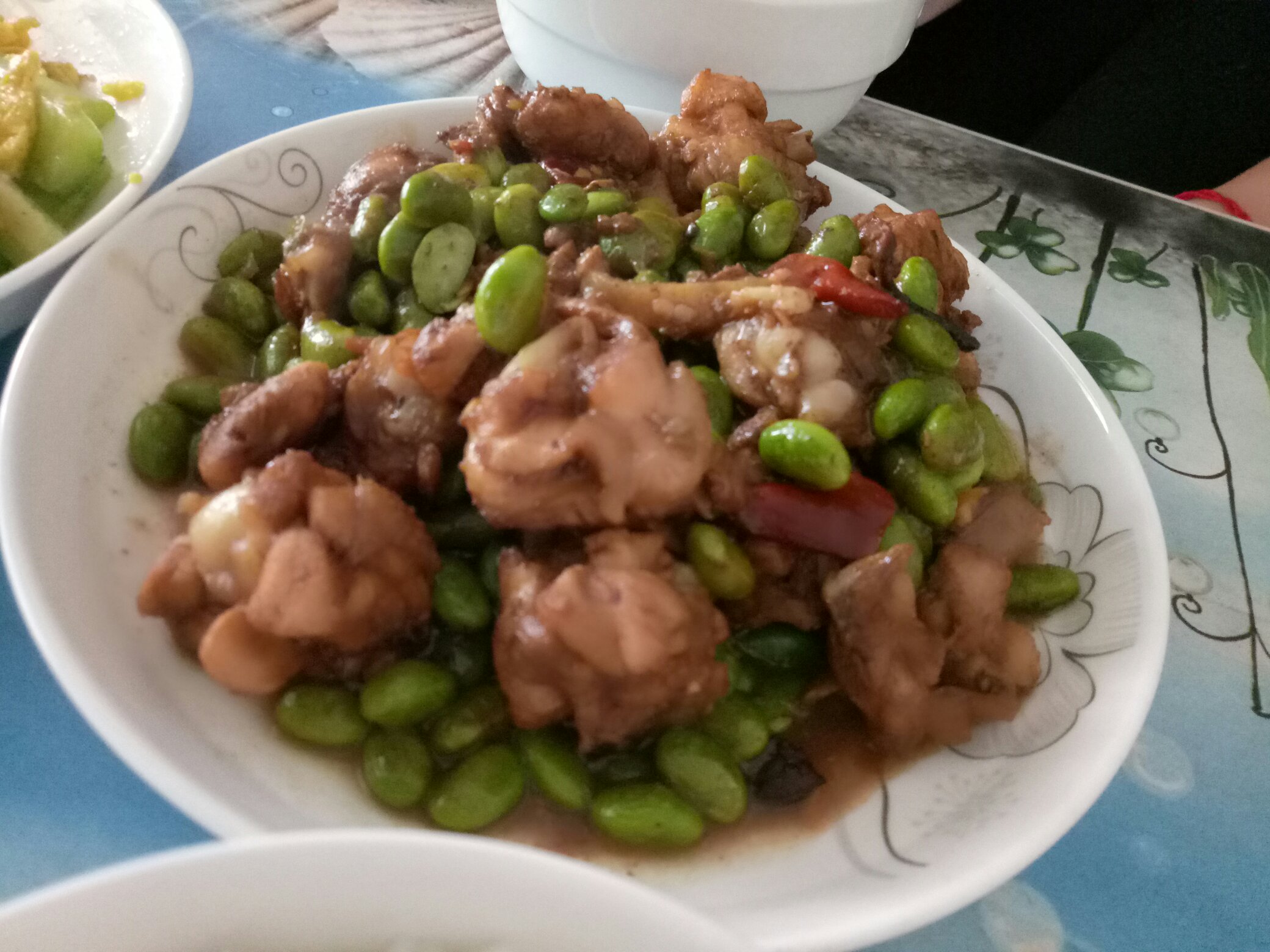 毛豆烧鸡