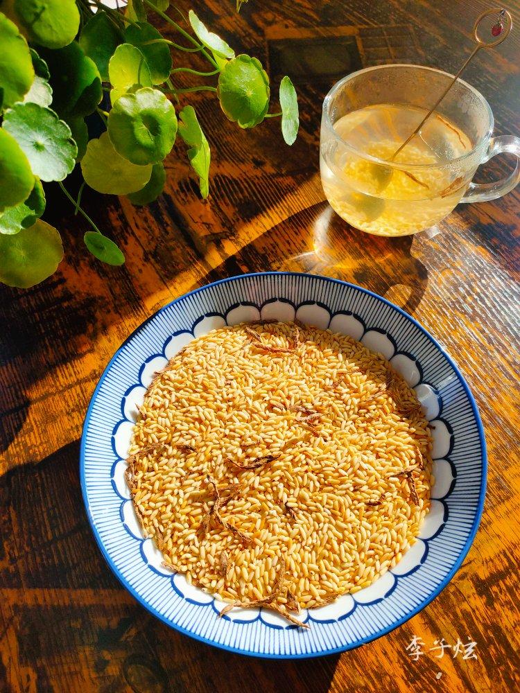 李子炫做的姜炒米茶减脂消食