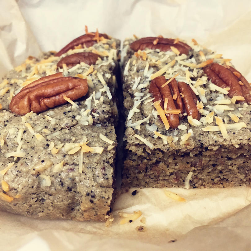生酮黑咖醇香碧根果蛋糕☕咖啡坚果控甜品