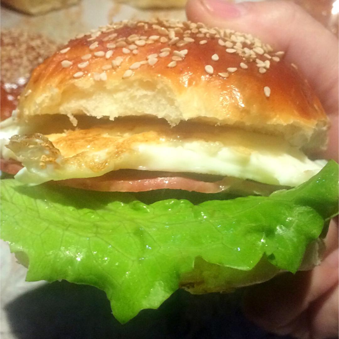 自制营养肉饼汉堡包