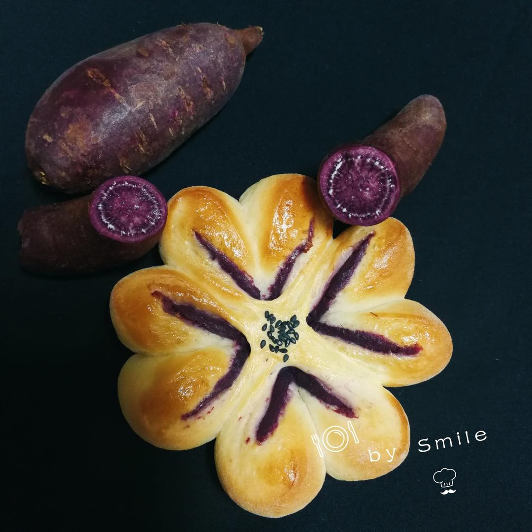紫薯四叶草面包（汤种法）