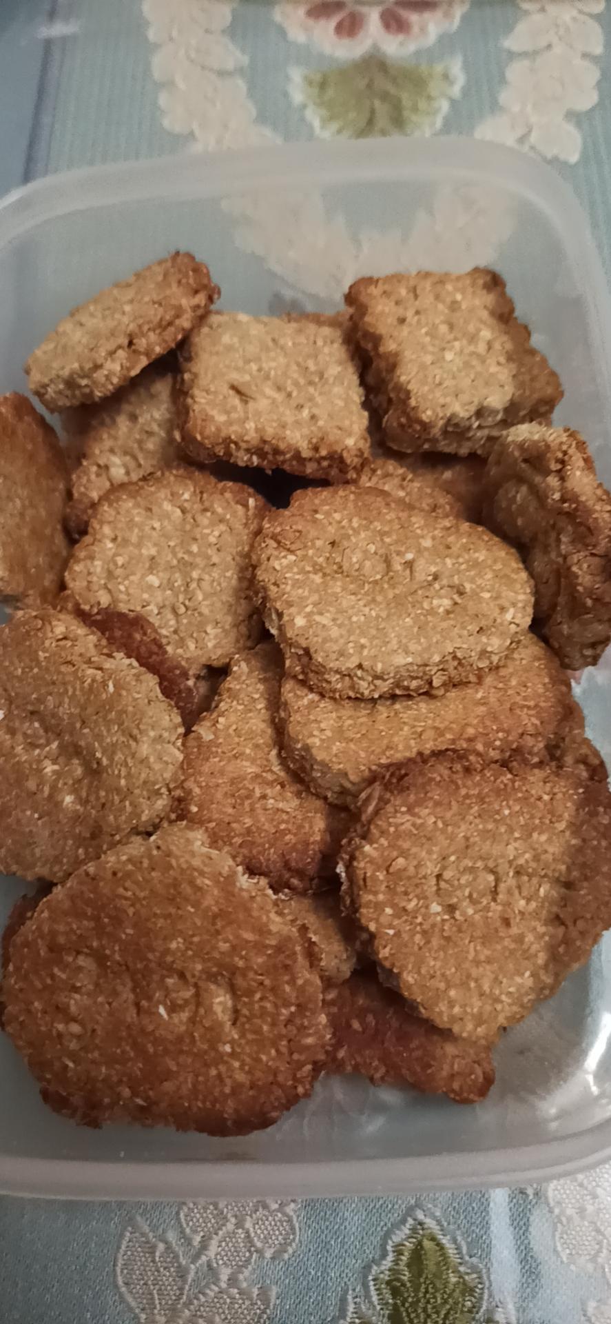 燕麦亚麻籽饼干，不添加泡打粉和小苏打