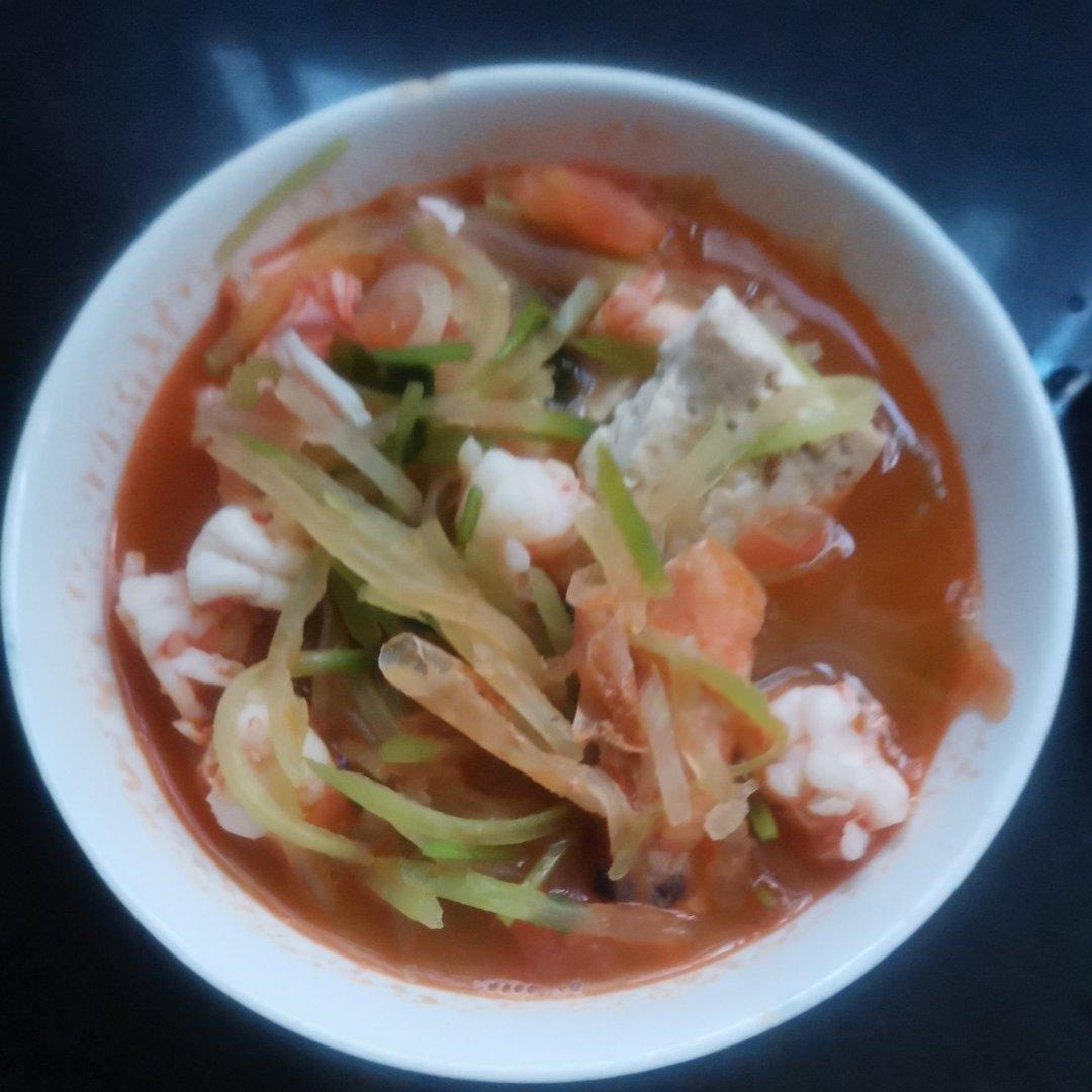 虾头豆腐汤