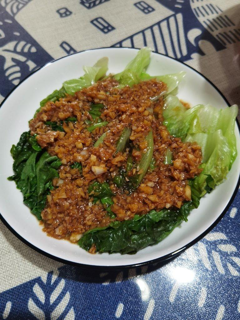 超级好吃低脂低热量的～蚝油生菜
