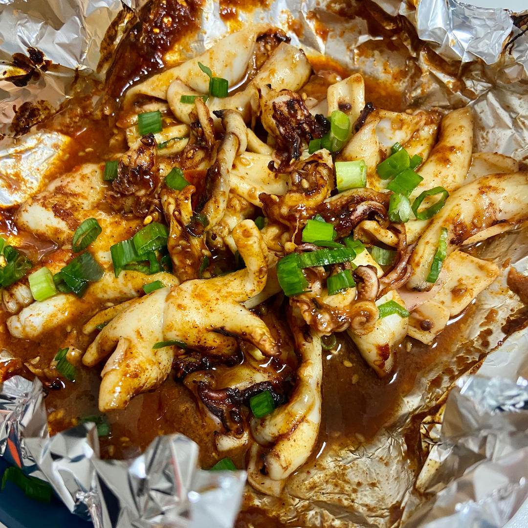 称霸夜市的超简单空气炸锅烤鱿鱼