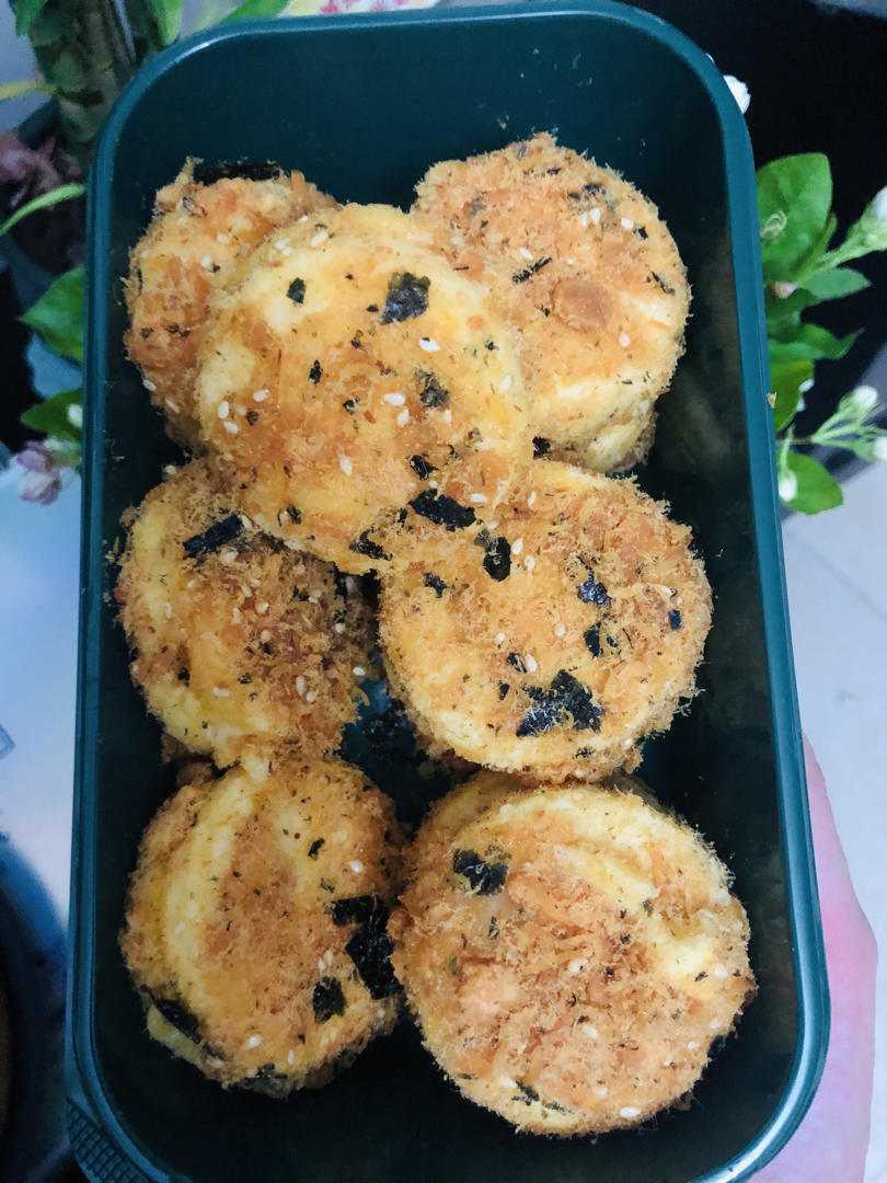 【海苔肉松小贝】酥松香甜，不浪费边角料