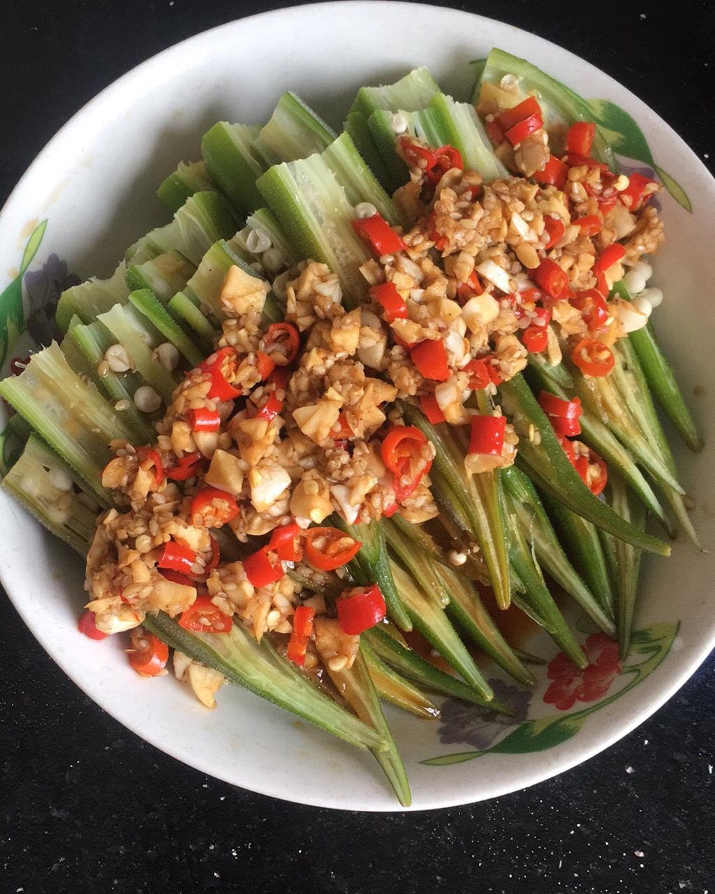 家常菜～蒜香秋葵