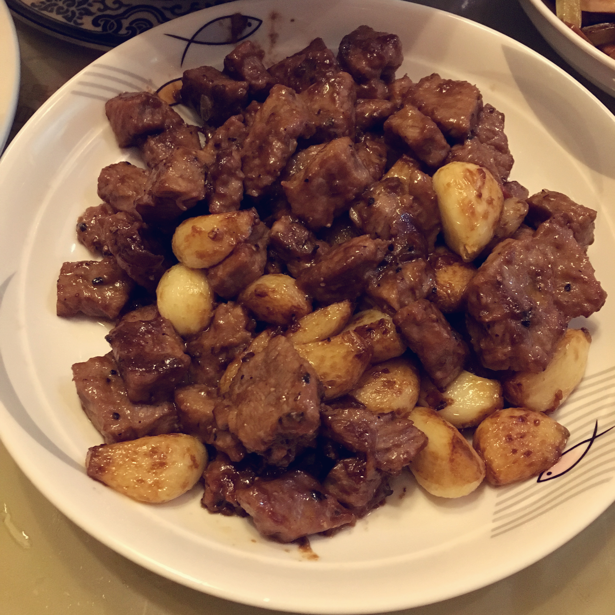 黑蒜子牛肉粒