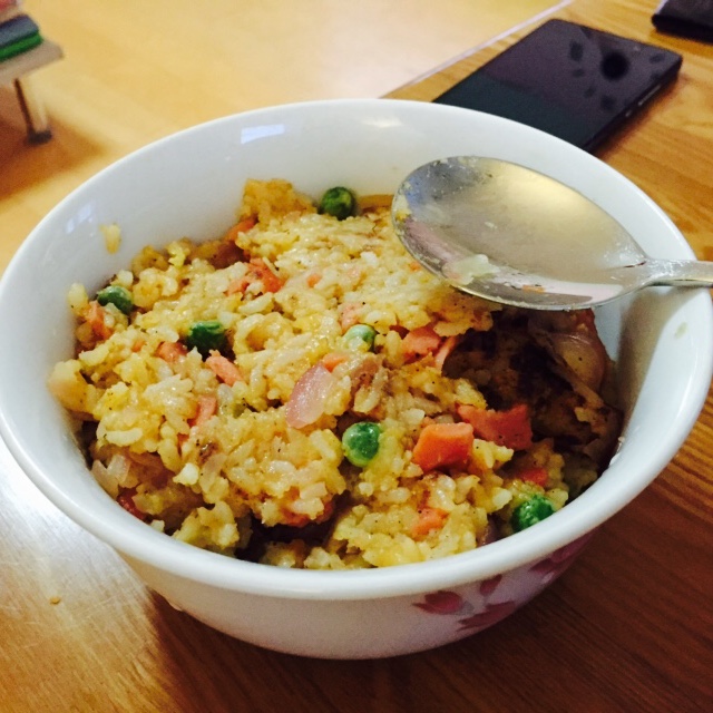 土豆泥培根炒饭——超好吃