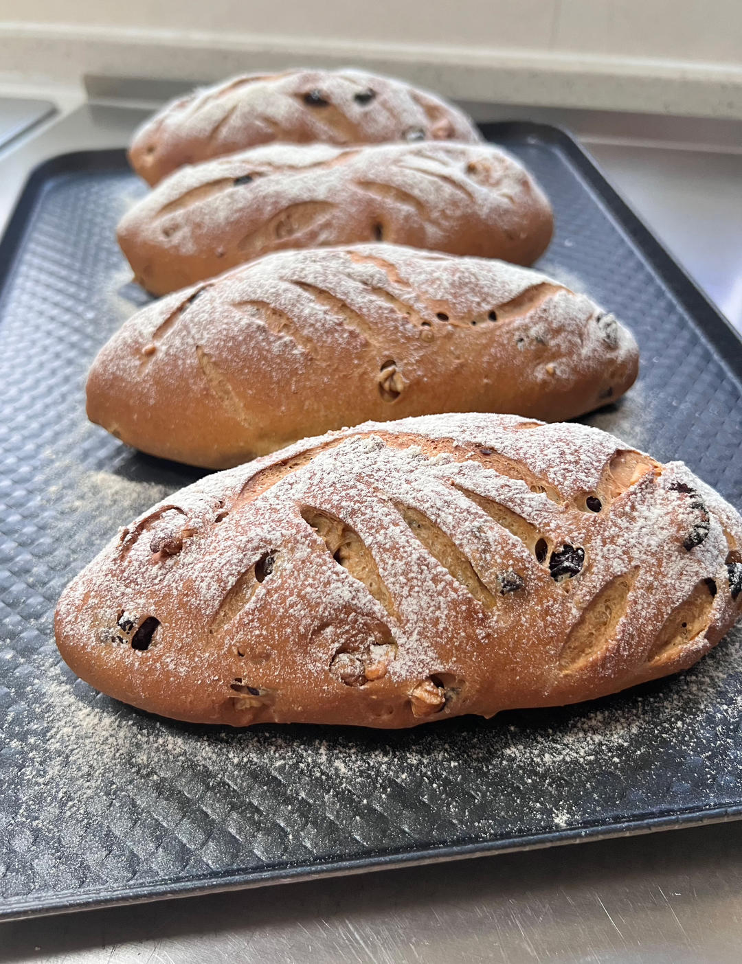 全麦核桃红枣软欧