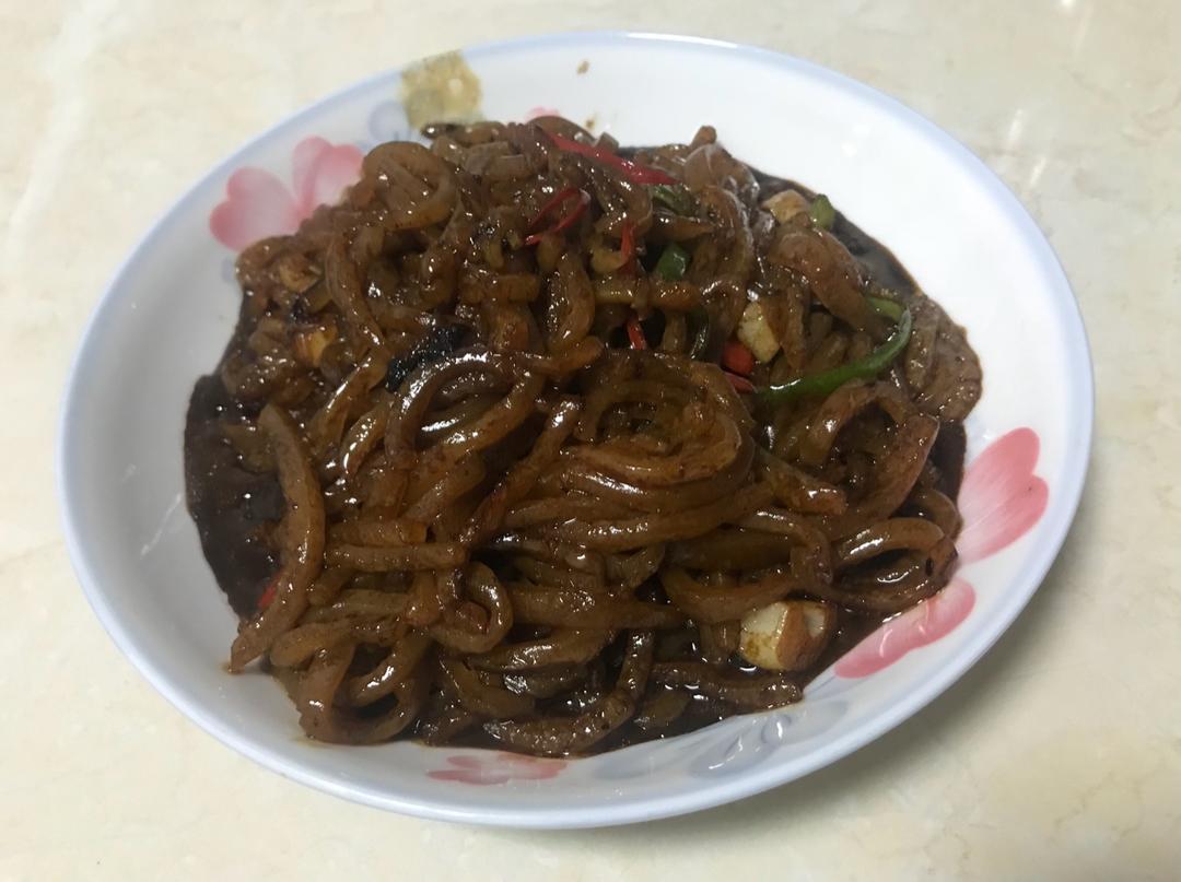 爆炒肉皮