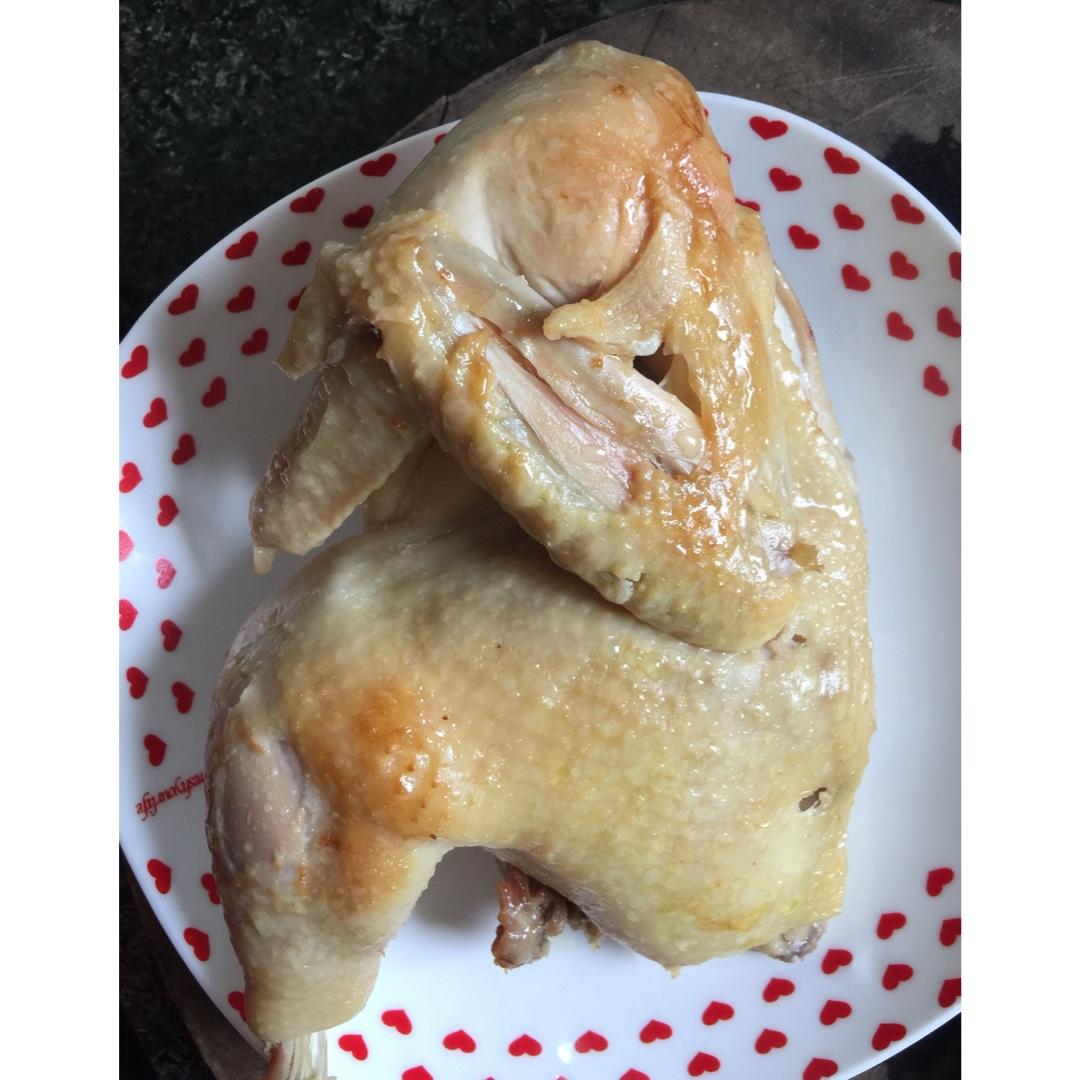 电饭锅简易版：盐焗手撕鸡