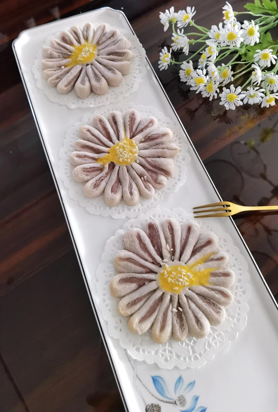 芋泥菊花酥