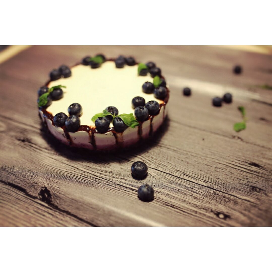 渐变蓝莓冻芝士蛋糕（免烤）