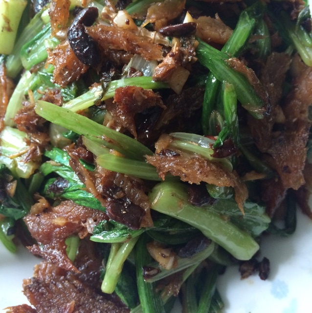 豆豉鲮鱼油麦菜