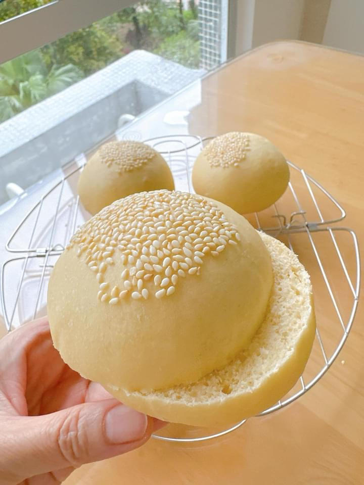 无敌柔软汉堡胚  快手简单家庭版