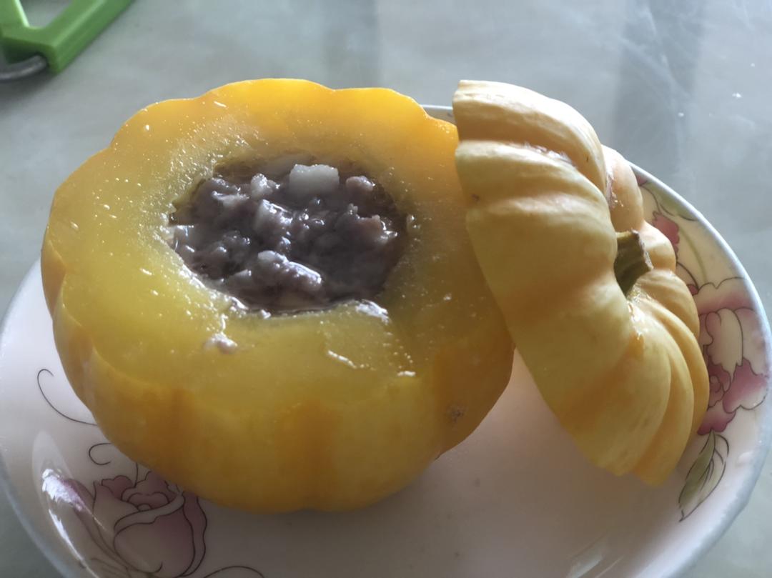 马蹄肉末蒸贝贝小南瓜的做法