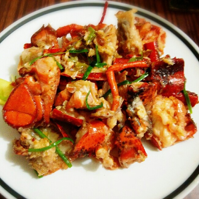 candycl做的辣炒波士顿大龙虾