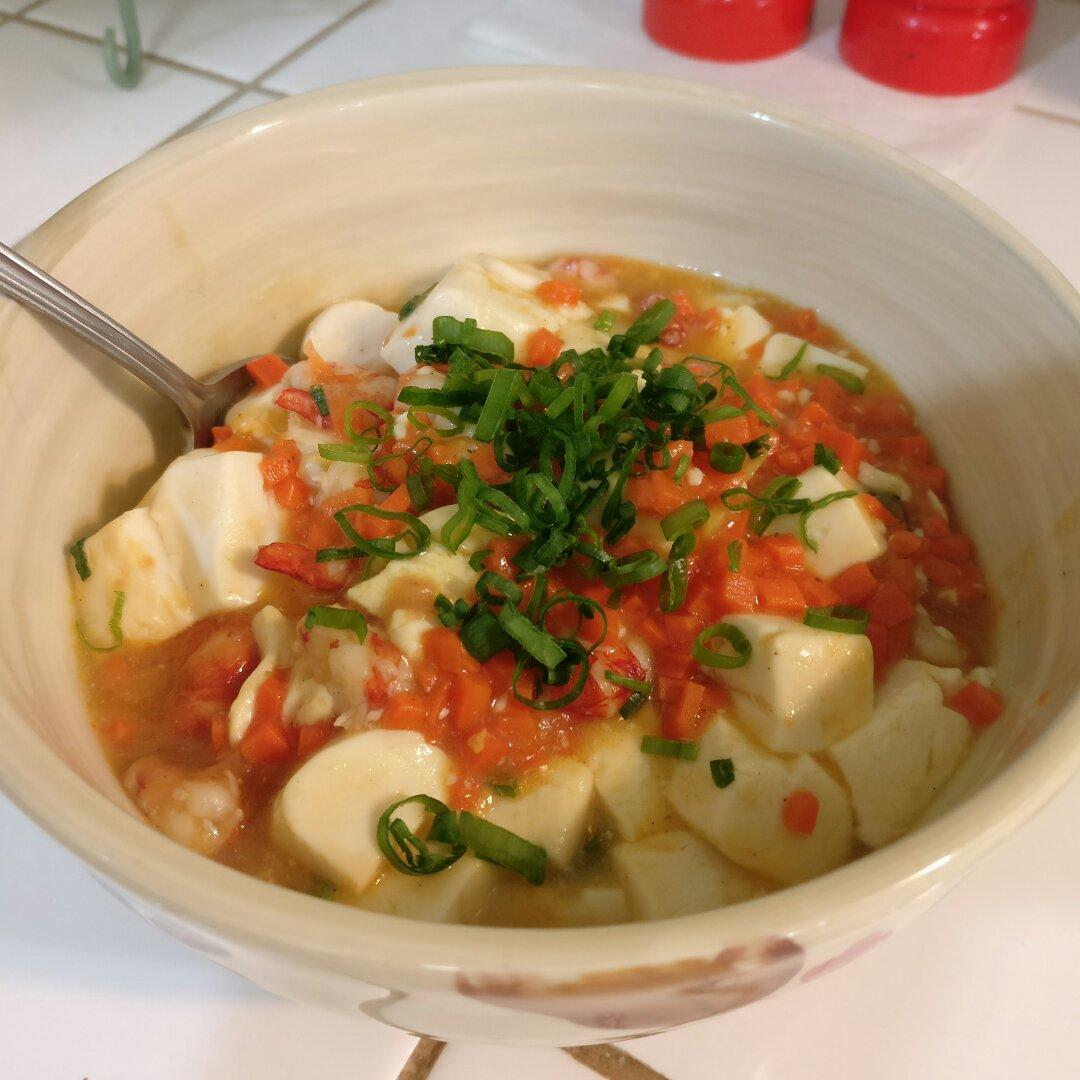 虾仁豆腐煲